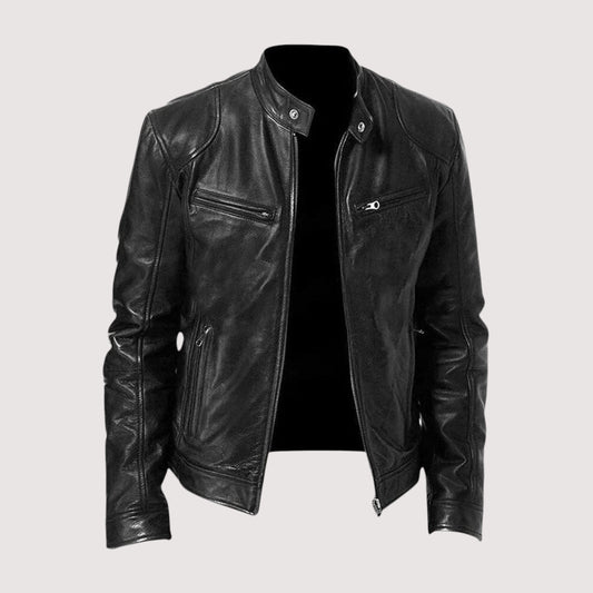 Chaqueta de cuero para hombre