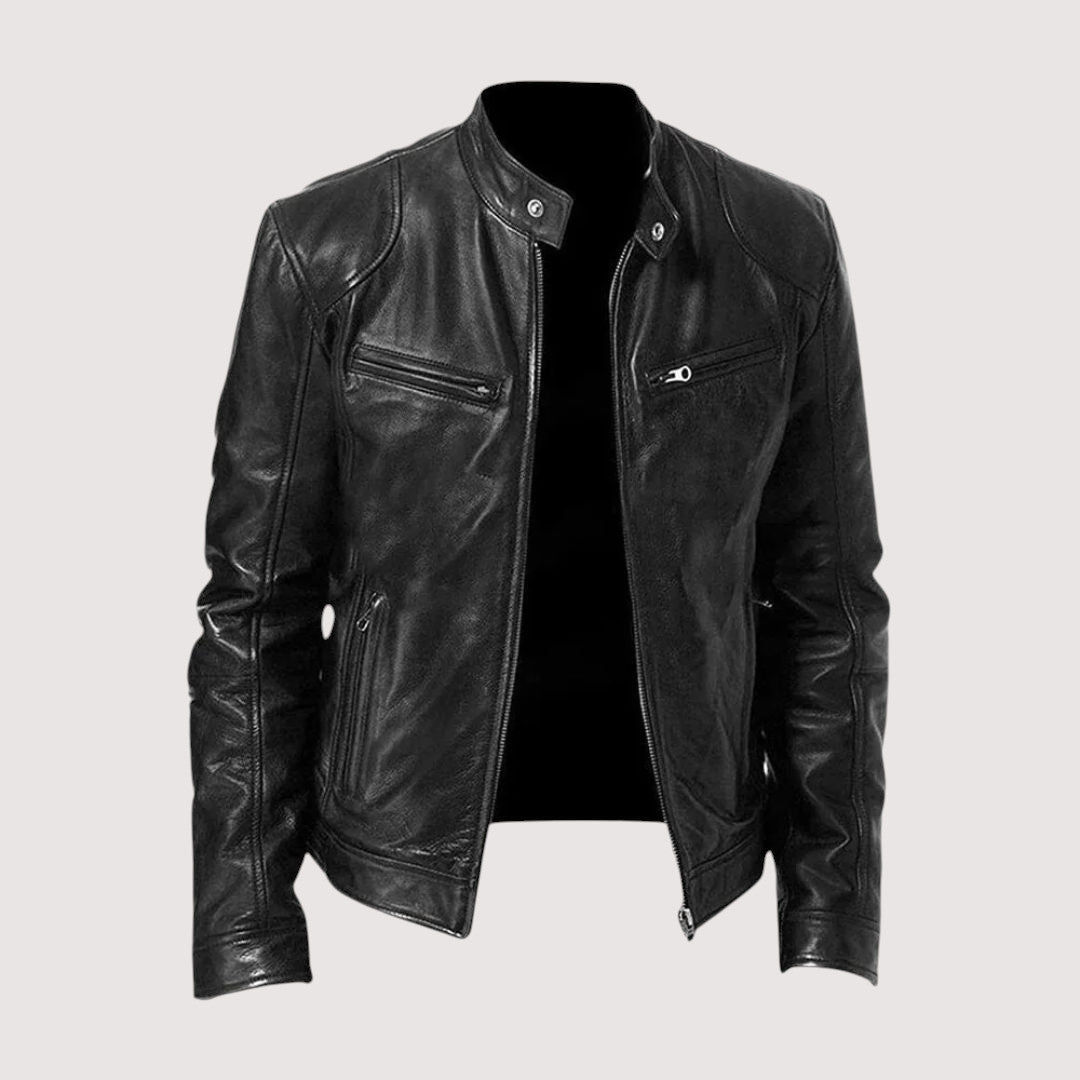 Chaqueta de cuero para hombre