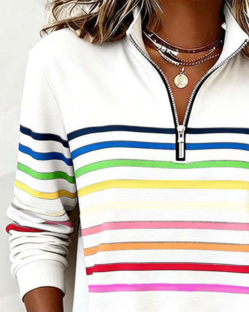 SUDADERA DE MODA CON ARCOIRIS