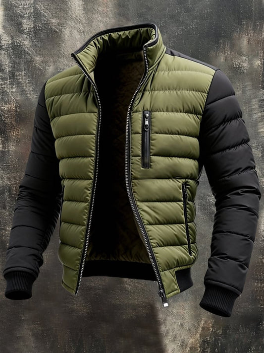 Distrix™ | Chaqueta acolchada con cremallera, corte moderno
