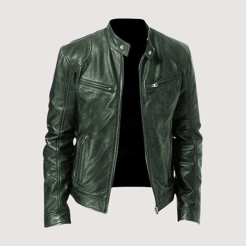 Chaqueta de cuero para hombre